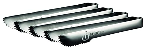 Smidd Churrasco grilltång, serveringstång, 6-pack, rostfritt stål