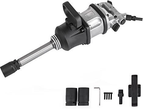 Druckluftwerkzeug Lufthammer Druckluft-Schlagschrauber 3800 Nm Pneumatischer Doppelhammer-Luftschrauber mit langer Nase for Entfernen von LKW-Reifen Hochleistungs-Lufthammer-Kit Plattenschneider Flach