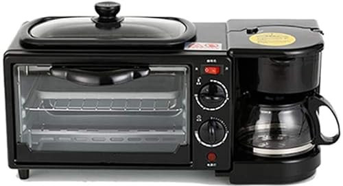 RKYRRKI Mini Horno Tostador, Horno de Acero Inoxidable de convección para encimera con Control de Temperatura Variable, 6 Funciones de cocción: Hornear, Asar, convección, Tostadas, Mantener Caliente