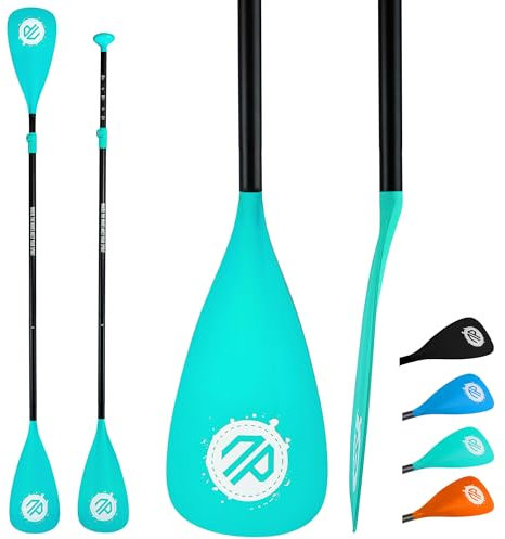 niphean 4-Piece Kayak Paddle, Adjustable Paddle Board Paddles, Lightweight SUP Paddle, Detachable Stand Up Paddle Board Accessories Oars with Aluminum Alloy Shaft and Fiberglass Blade