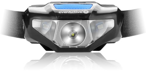 everActive Lampe frontale LED haute puissance, 120 lumens, 2 sources de lumière indépendantes, modèle HL-120