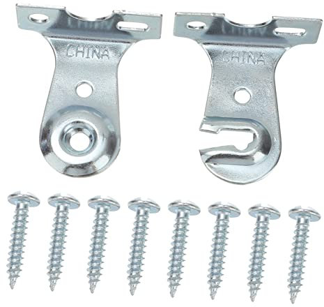 HAWILLOSCH Montagehalterung Satz Aus Korrosionsbeständigem Metall Universell Für Wandmontage Vorhangzubehör Haushalt Büro Wohnzimmer