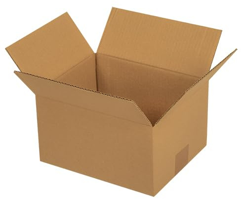 MyPack 100 Faltkartons 250 x 200 x 140 mm Braun (Außenmaß 255 x 205 x 150 mm) variable Höhe bei 60 mm KK 26 1-wellig Versandkarton mittelgroß DHL Päckchen M DPD S GLS S H Paket S Karton