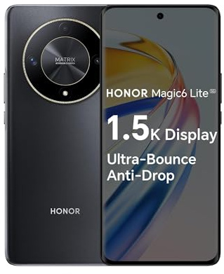 Magic 6 Lite 5G Smartphone | 512GB ROM + 8GB RAM | 6.78 AMOLED 120Hz Display | 108MP Triple Camera | Snapdragon 6 Gen 1 | Android 13 | 5300mAh Battery | Dual SIM | NFC | Magic OS 7.2 (Midnight Black)