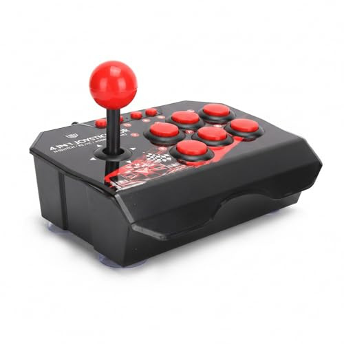 SUSTVITA Universal Fighting Stick para Switch, Juego de combate Joystick con 6 botones de control, para PS3, para PC, para juegos