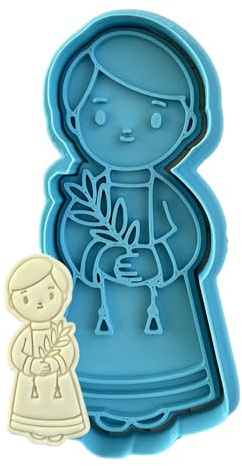 Tagliabiscotti.it - Bambino mod.2 - Comunione Cresima - Cookies Cutter - Formina per Biscotti e PDZ - Stampo + Cutter - Dimensioni 10cm x 4,5cm x 1,2cm - colore casuale.