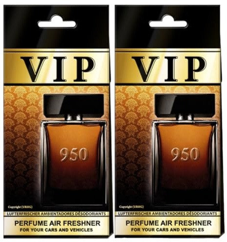 VIP CARIBI Luxus-Auto-Lufterfrischer, 2er-Pack, Premium-Düfte inspiriert von exklusiven Parfüms,elegantes und langanhaltendes Aroma,Premium-Lufterfrischer für Auto,Zuhause,Büro und als Geschenk(950)