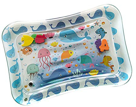 SOPOTUTU Colchoneta Inflable para Niña con Acuático Tapete de Acuático Cojín de Agua Portátil y Seguro Fácil de Inflar y Transportar para Mantener Fresco Niña Verano
