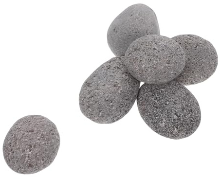SUPVOX Pietre Laviche Naturali per Focolare e Fire Pit Pietre Vulcaniche Resistenti e Riutilizzabili Decorazioni da Interno ed Esterno per Spazi Esterni e Barbecue