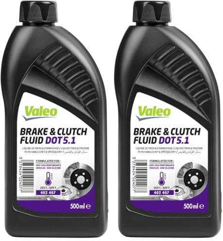 Valeo Liquide de Frein Dot 5.1 500ML 402407 (Lot de 2)