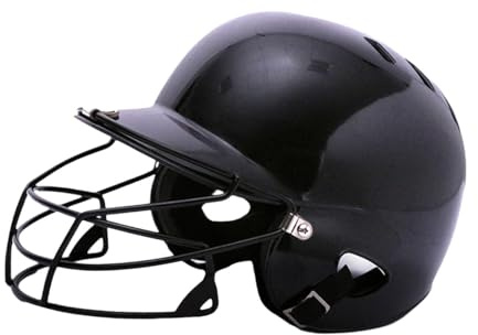 Okiyakusama Casco de Béisbol Protector para Niños con Doble Oreja Integrado Absorción de Impactos Material PP Esponja Transpirable Ligero Adecuado para, Negro