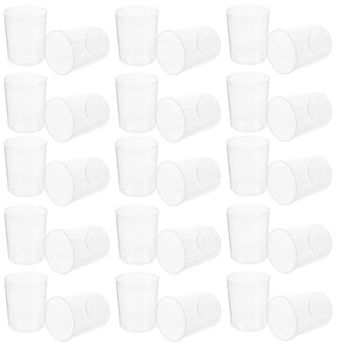 NESTINGHO Chemistry Measuring Beakers 30Pcs 100Ml Plastic Cups with Standard Scale for Laboratory and Scientific Experiments