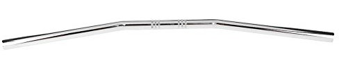 Drag Bar-7/8 Zoll 22Mm Motorrad Retro Curved Tube Lenker Aluminium Lenker(Silber)