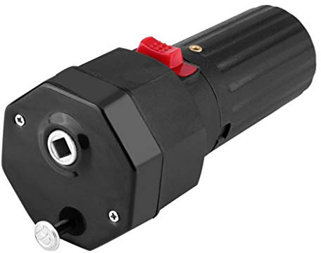 ACAMPTAR Barbecue Elettrico Barbecue Barbecue arrosto Motore Girarrosto Rotatore a Batteria Camping Picnic Nero