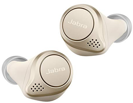 Jabra Elite 75t – In-Ear Bluetooth Kopfhörer mit aktiver Geräuschunterdrückung (ANC) und Langer Akkulaufzeit für True-Wireless-Erlebnis beim Telefonieren und Musikhören – Gold/Beige