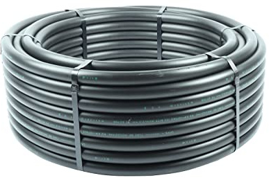 Premium PE-LD Verlegerohr PN6 25mm 50lfm Wasserleitung Bewässerung | Versorgungsleitung Brauchwasser Druckrohr schwarz UV-Beständig