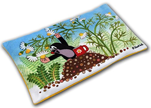 Wärmekissen für die Mikrowelle Cartoon Kissenbezug Lendenkissen Wurfkissen Original Der Kleine Maulwurf 25x15 cm, Mehrfarbig, für Kinder Jungen Mädchen Babys