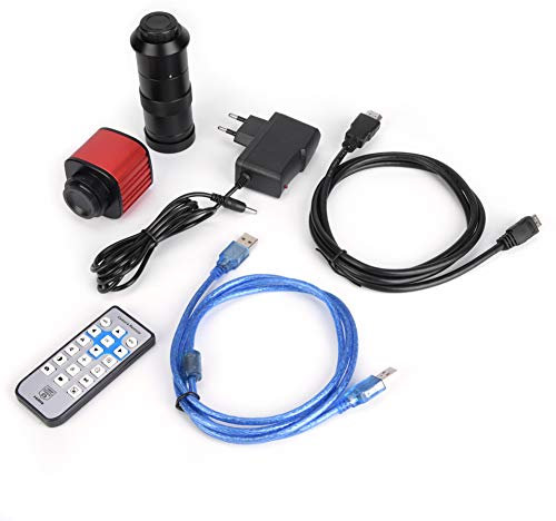 HD 1080P Mikroskopkamera USB 16MP Elektronische Digitale Videomikroskopkamera 100-240V, Unterstützt Mehrere Sprachen (EU-Stecker)