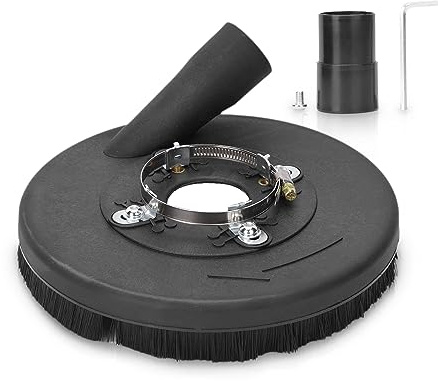 Angle Grinder Dust Shroud, Vacuum Diamond Grinding Dust Collector Cover Shroud, 7 Inch Dry Grinding Dust Collector Cover Shroud for 180/230mm Angle Grinder B-180G