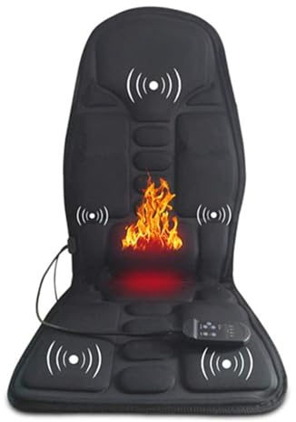 BesBet Sedile Massaggiante Schiena, Antiscivolo, Shiatsu Massaggiatore Materasso Massagiante per Veicoli,Ufficio
