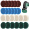 24 Stück Aufsatz für Bosch Universal Brush, Elektrische Reinigungsbürste mit Bosch Home and Garden 6033 Akku 6X Schaumstoffpad, 6X Küchenpad, 6X Hochleistungspad, 6X Mikrofaserpad