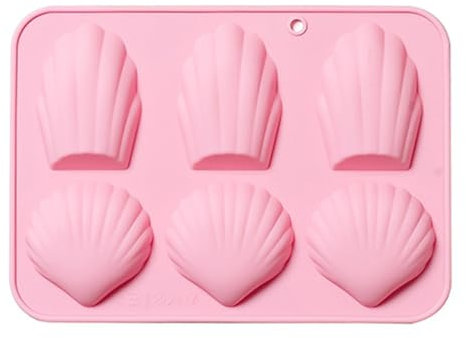 Zeizafa Mini moules à gâteaux, moules en silicone à 6 cavités en forme de madeleine pour fondants, chocolat, mousses à gâteaux, pâtisseries, décoration de fournitures de bricolage (PK#)