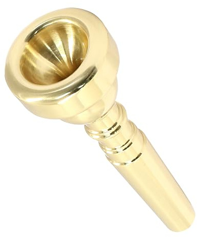 Piutouyar 7C Trompeten-Mundstück, Messing-Trompetenmundstück, Ersatz, vergoldet, Trompeteninstrument, Zubehör für Anfänger, Profispieler