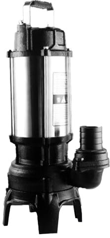 Pompa per Effluenti, Pompa di Raccolta per Seminterrato, Liquami Residenziali, Pompa Trituratrice per Liquami, per Scarico Liquami/Irrigazione di Terreni Agricoli(1100W)