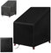 OFFCUP Funda Sillas Apiladas Jardín, 65*65*120cm 210D Oxford Impermeable Funda Protectora para Sillas, Anti-Viento Anti-UV Cubierta Sillas Exterior Jardin para Patio Exteriores