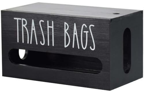 Dispensador De Bolsas De Basura De Madera Montado En Pared, Soporte Para Bolsas De Basura De Granja, Soporte Para Rollo De Bolsa De Plástico, Soporte Grande Para Bolsas De Basura Para Gabinete,