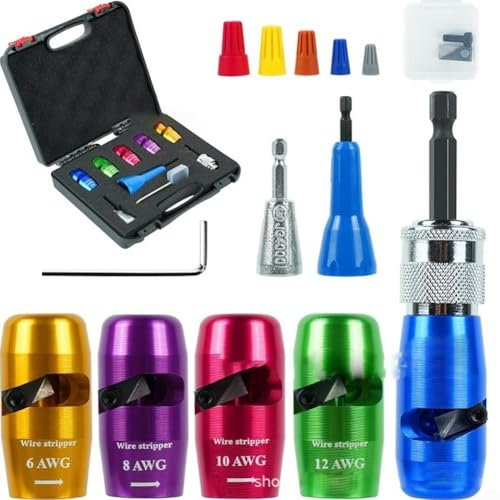 Electric Drill Wire Stripper Set Wire Stripper For Drill Automatic Wire Twister Electrician Wire Stripper Tool