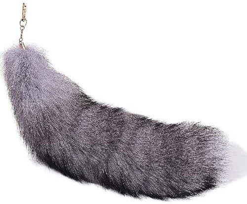 Nocyclonic Fuchsschwanz Anhänger fox tail Fuchsschwanz Anhänger etwa 43cmFuchsschwanz-Schlüsselanhänger, Anhänger, Frauen, Schlüsselanhänger, Pompoms, Schlüsselanhänger (F)