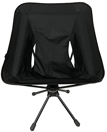 Hermosiey Drehstuhl Camping Tragbarer Klappstuhl 360 Drehbar mit Tragetasche für Outdoor Camp Reisen Strand Picknick Angeln