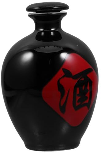 Garneck Ceramic Serving Pot Handmade Liquor Bottle for Chinese Liquor Decorative Home Jug
