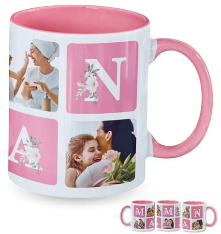 Kialaco Mug Personnalisé Fete Des Meres Tasse Anniversaire Maman Bonne Fete Maman Tasse Fete Des Meres Noel Cadeau Maman Personnalisé Photo