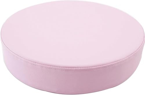 Rund Sitzkissen 35/40/45/50 cm - Wasserdicht Gemütliche Stuhlkissen Mit Reißverschluss Stuhlpolster Stuhl Kissen Bodenkissen Polster Stuhlauflage Indoor Outdoor Waschbar(Light Pink,40 cm)