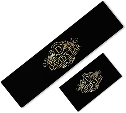 Personalised Any Text Bar Runner Beer Mat Label Ideal Pub Cafe Home Occasion 175 (41x23cm)