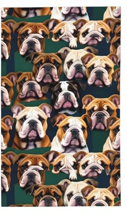 Niedliche englische Bulldogge Druck Outdoor dekorative Flagge Garten Terrasse Briefkasten Veranda Dekorationen Display