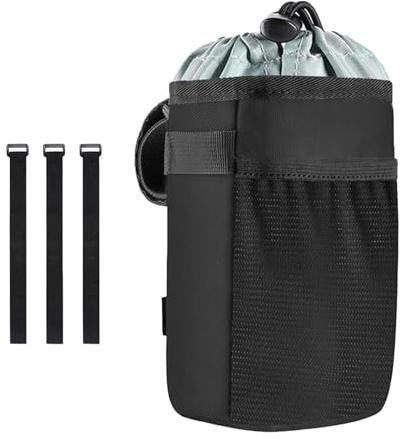 Genérico Bicycle Bottle Holder, Thermal Holder for Coffee Cups on Bicycles – Adjustable Strap with Clip for Mounting on Mountain Bike Route Cart Kayak Moto