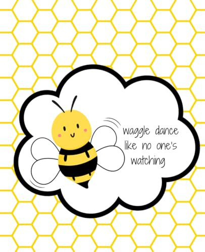 Hive Vibe Bumblebee Composition Notebook - Waggle Dance: Hive Vibes Bumblebee Series by Vine Street Design Company – 7.5 x 9.25, College Ruled, 100 Pages