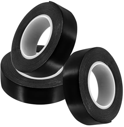 LIFKOME 3 Rollos De Cinta Aislante Negra De Caucho Autofiltrante, y Resistente a Alta Temperatura, Cinta Eléctrica Para Interiores y Reparación De Cables, Juego Práctico Para Sellado y Aislamiento