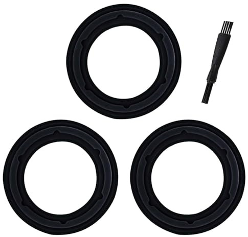 cddcwz Juego de 3 Juntas, Piezas de Repuesto para Procesador de Alimentos | Compatible con Monsieur Cuisine Connect y Edition Plus, Junta de Cuchilla con Cepillo de Limpieza