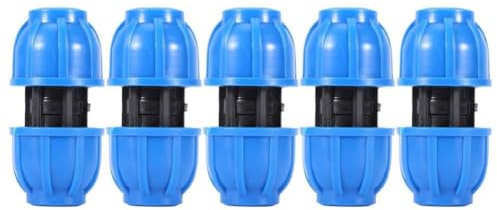 OEBUAFI Connettore per Tubo dell'Acqua, Plastica PE da 20 Mm a Raccordo Dritto per Tubi in PVC PPR Lunga Durata Incrostazione Previene L'inquinamento Secondario Riduce