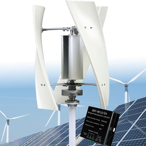 8000W Kein Lärm Windergie Turbinen Generator Magnetschwebe-Windkraftanlage 12V 24V 48V 220V Vertikaler Windkraftanlage mit Controller für RV, Haus, Gartenbeleuchtung 220V