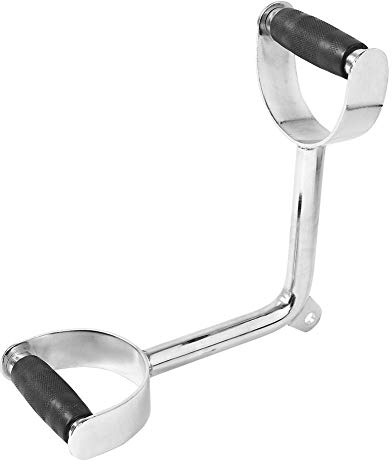 KIMISS Premium Steel Low Pull Multi-Gym-Stangengriff – Vielseitiges Fitnessgerät für Rudern und Workouts