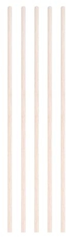 Wood Craft Sticks, Balsa Wood Craft Sticks Log Color Multiple Sizes Pack of 3-30 Pcs for DIY Model Building(6x300mm-5pcs)