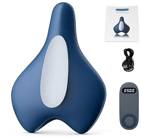 Allenatore del pavimento pelvico elettrico per uomini e donne, con EMS, cuscino d'aria, vibrazione, calore, 5 livelli di intensità, portatile per il controllo della vescica, rinforzo muscolare