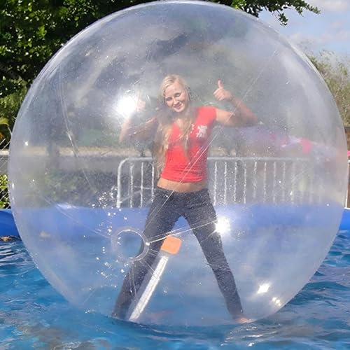 Bola Acuática para Caminar De 1.5/1.8/2/2.5m, Bola Inflable para Humanos con Bomba De Aire Eléctrica, Diseño con Cierre De Cremallera, para Caminar sobre El Agua Y Rodar por Diversión 2.5m
