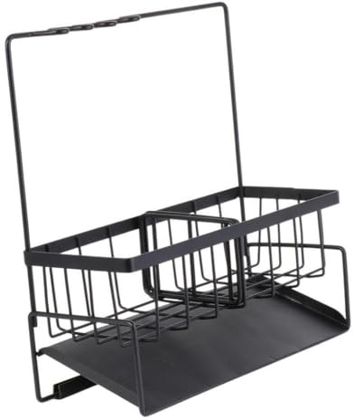 KTUXZCI Spülbecken Schwammhalter mit elegantem Edelstahl Abtropfblech für mehr Ordnung und weniger Unordnung – Organizer für Spülbecken, Schwamm und Seife
