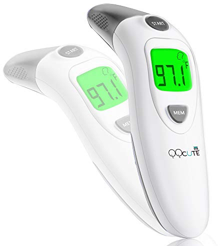 QQCute Digital Infrared Forehead Thermometer More Accurate Medical Fever Body Basal Thermometers Suitable For Baby Kid Adult